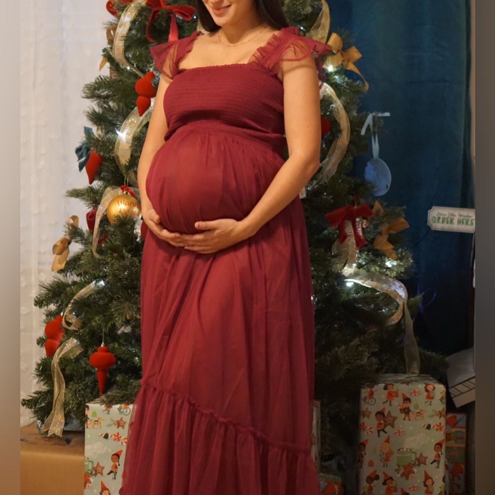 Melloday Burgundy maxi Dress
